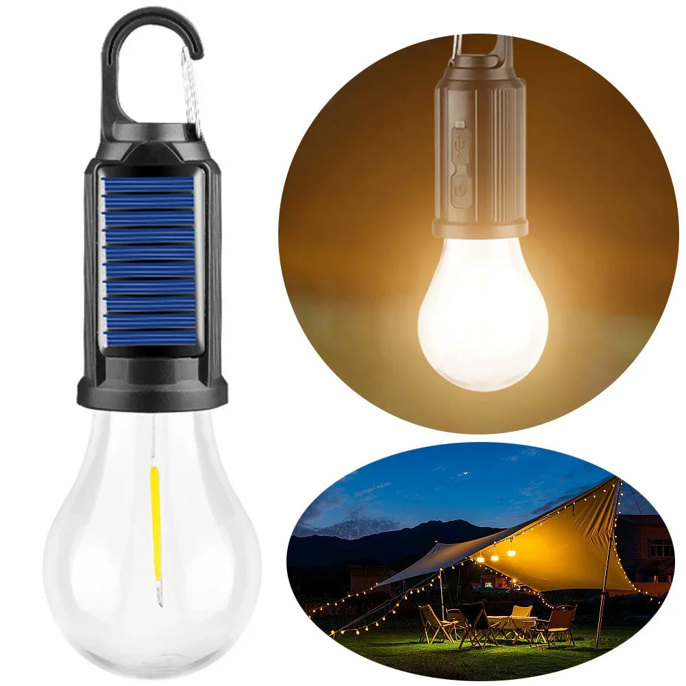 Solar Rechargeable Hooked Camping Light - product detail 2