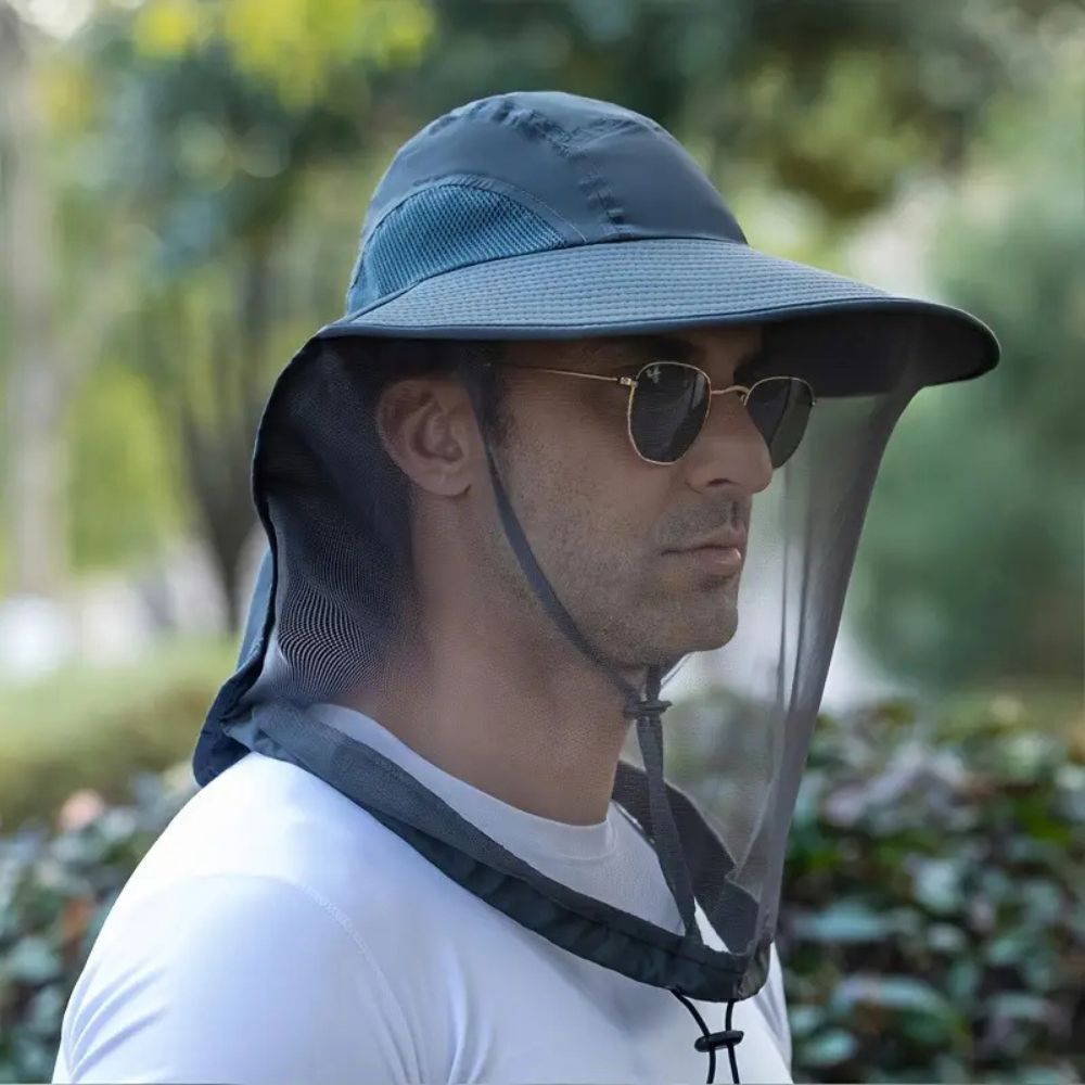 Breathable Sun and Mosquito Protection Wide Brim Hat - product detail 6