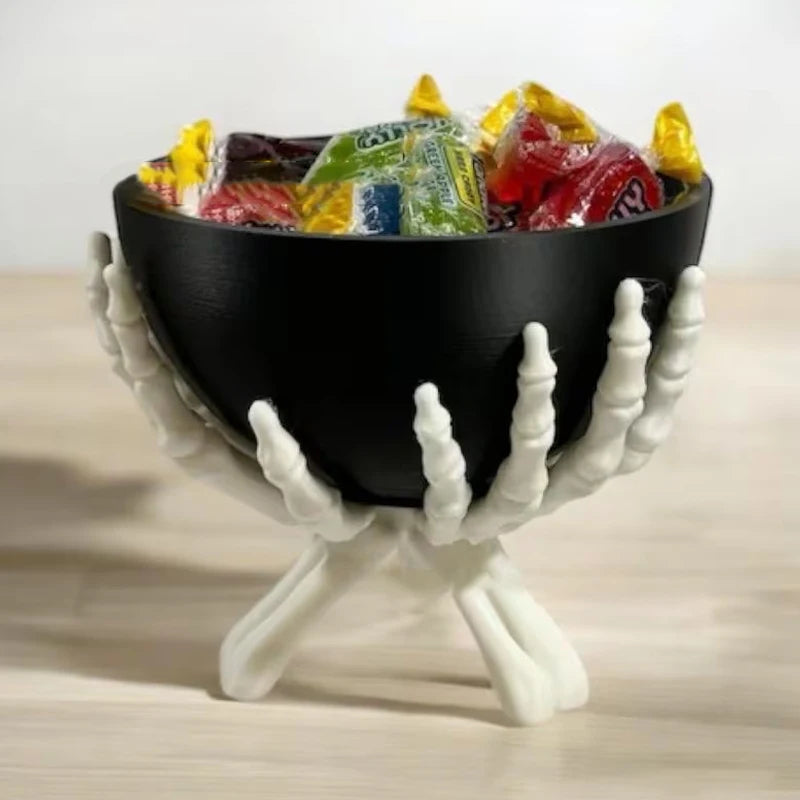 NOMOVA Gothic Skeleton Hands Halloween Candy Bowl