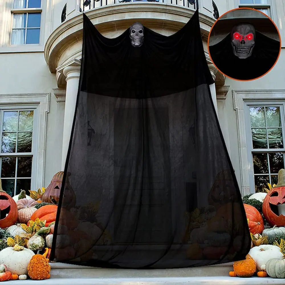Outdoor Halloween Ghost Decoration with Skeleton Mask - product detail 4