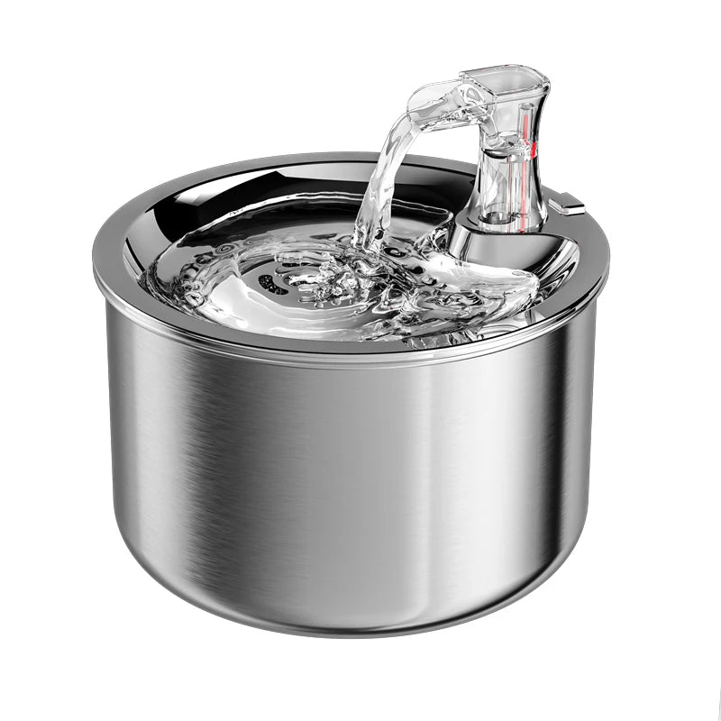 Stainless Steel Cat Water Fountain with Filter and Sensor - product detail 4