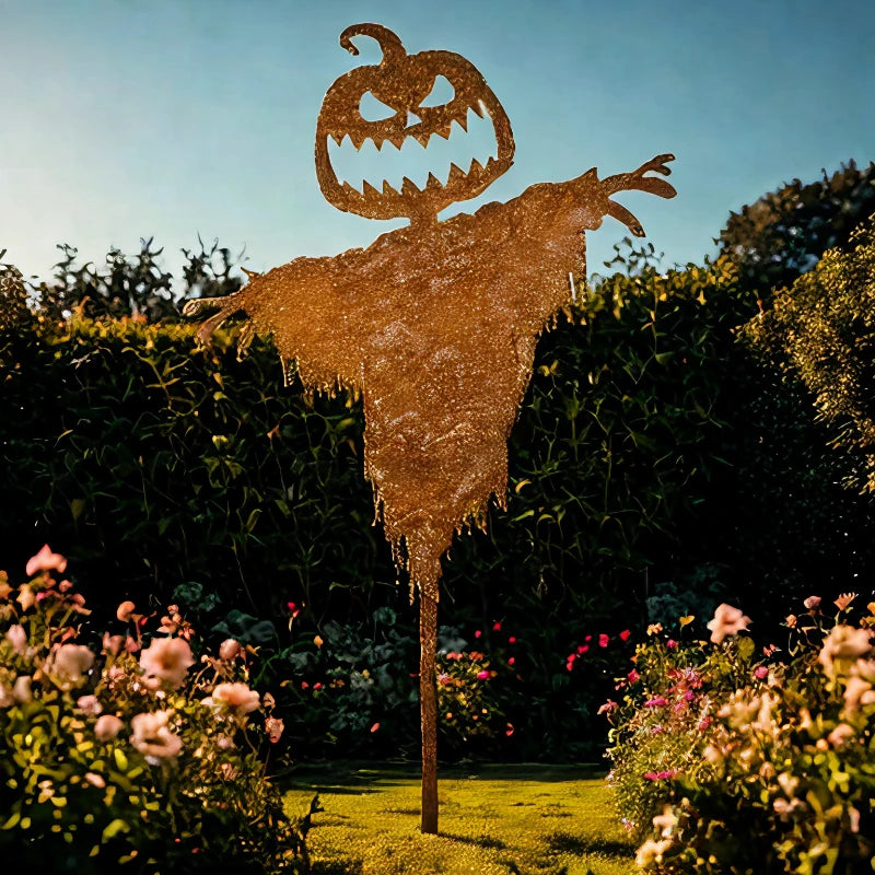 NOMOVA Rustic Scary Pumpkin Scarecrow Halloween Decor
