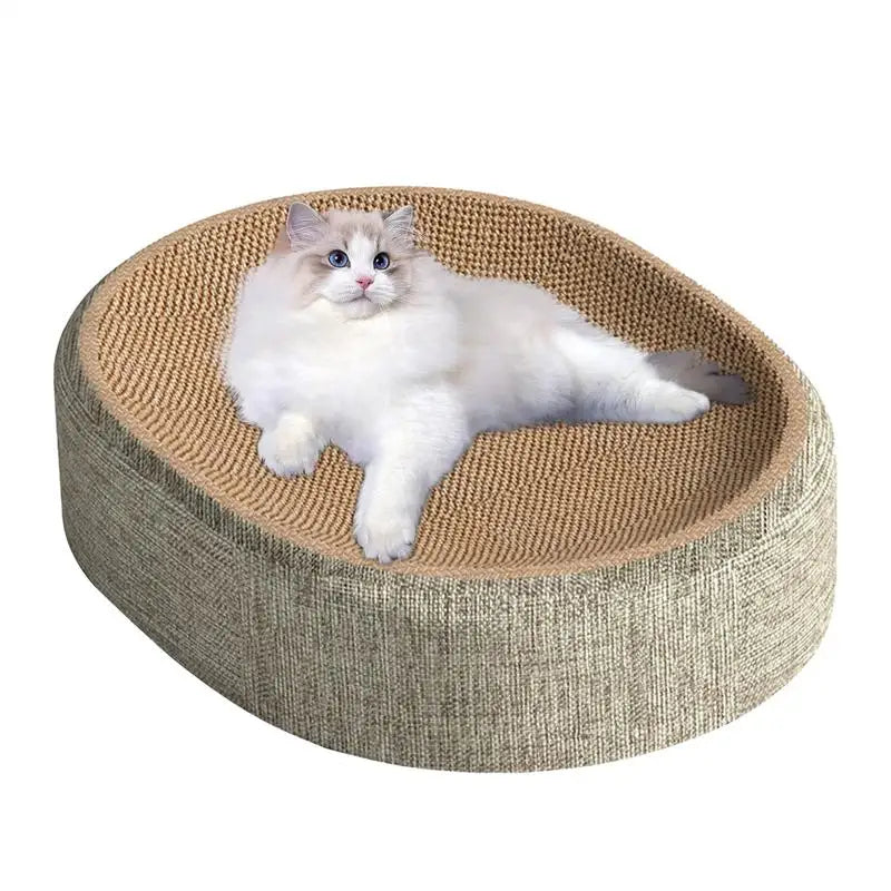 NOMOVA Oval Sisal 2 in 1 Cat Scratcher Bed