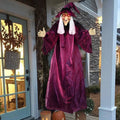 NOMOVA Animated Halloween Witch Decor with Sound and Glowing Eyes