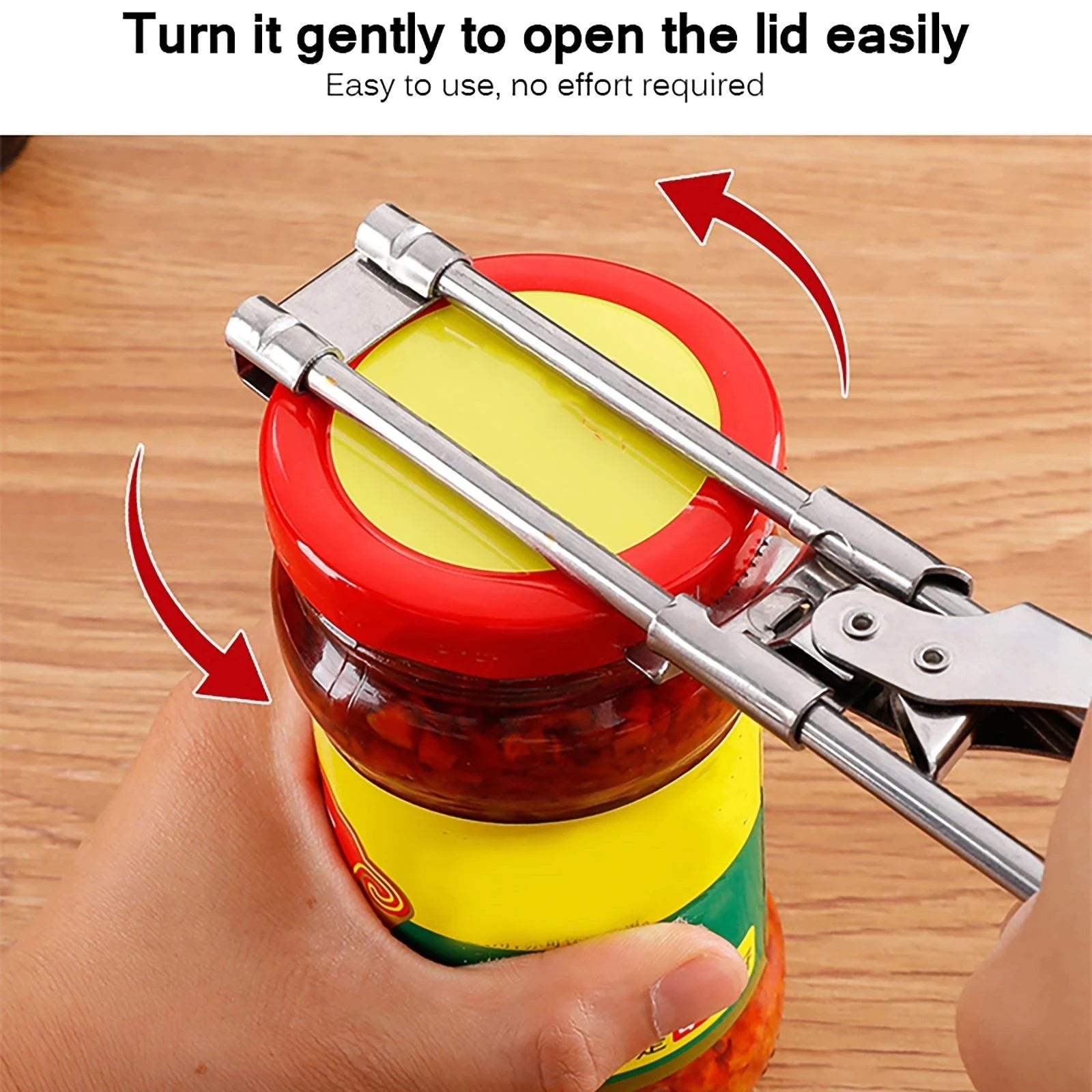Adjustable Stainless Steel Multi Function Jar Opener - product detail 6