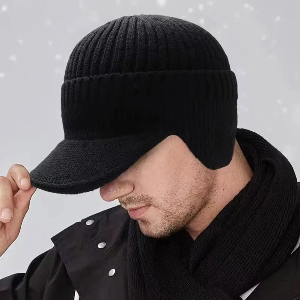 NOMOVA Men Knit Ear Cover Winter Hat