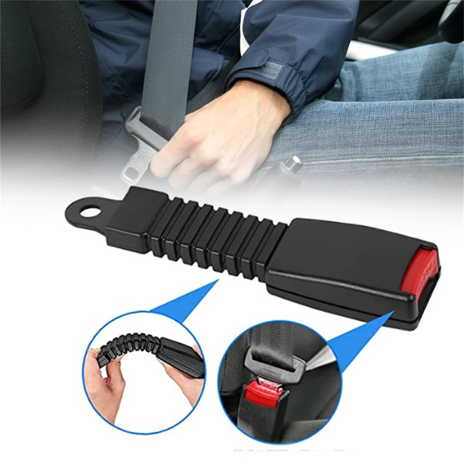 NOMOVA Adjustable Seat Belt Extender for Car Safety Comfort