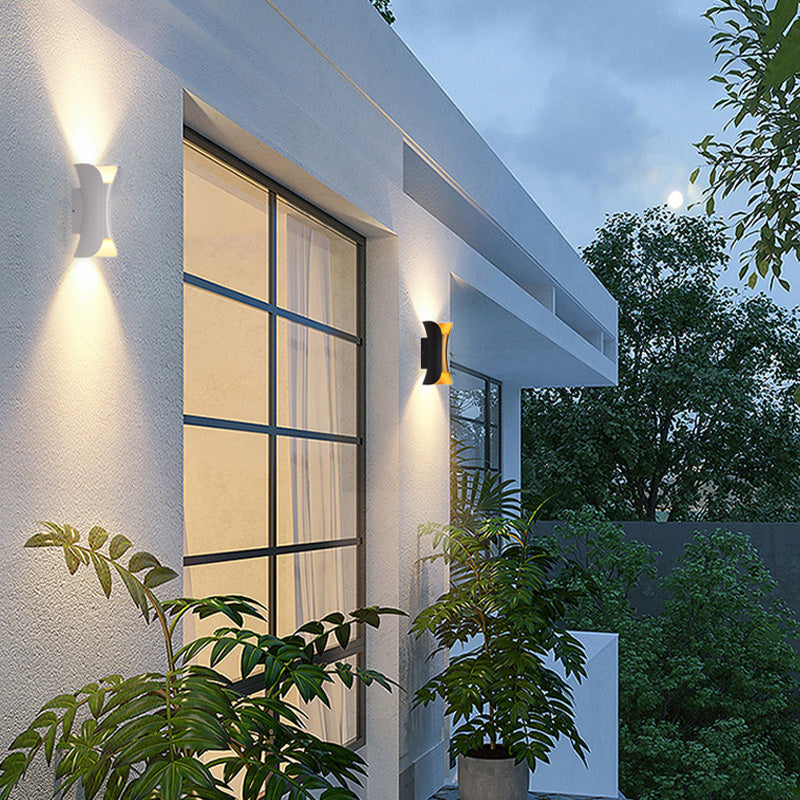 Lámpara de pared LED para exteriores, diseño contemporáneo para uso exterior