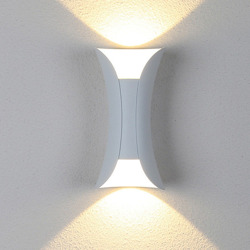 Lámpara de pared LED para exteriores, diseño contemporáneo para uso exterior