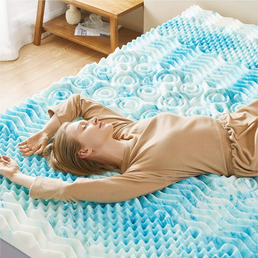 Cooling Egg Crate Foam Mattress Topper - product detail 10