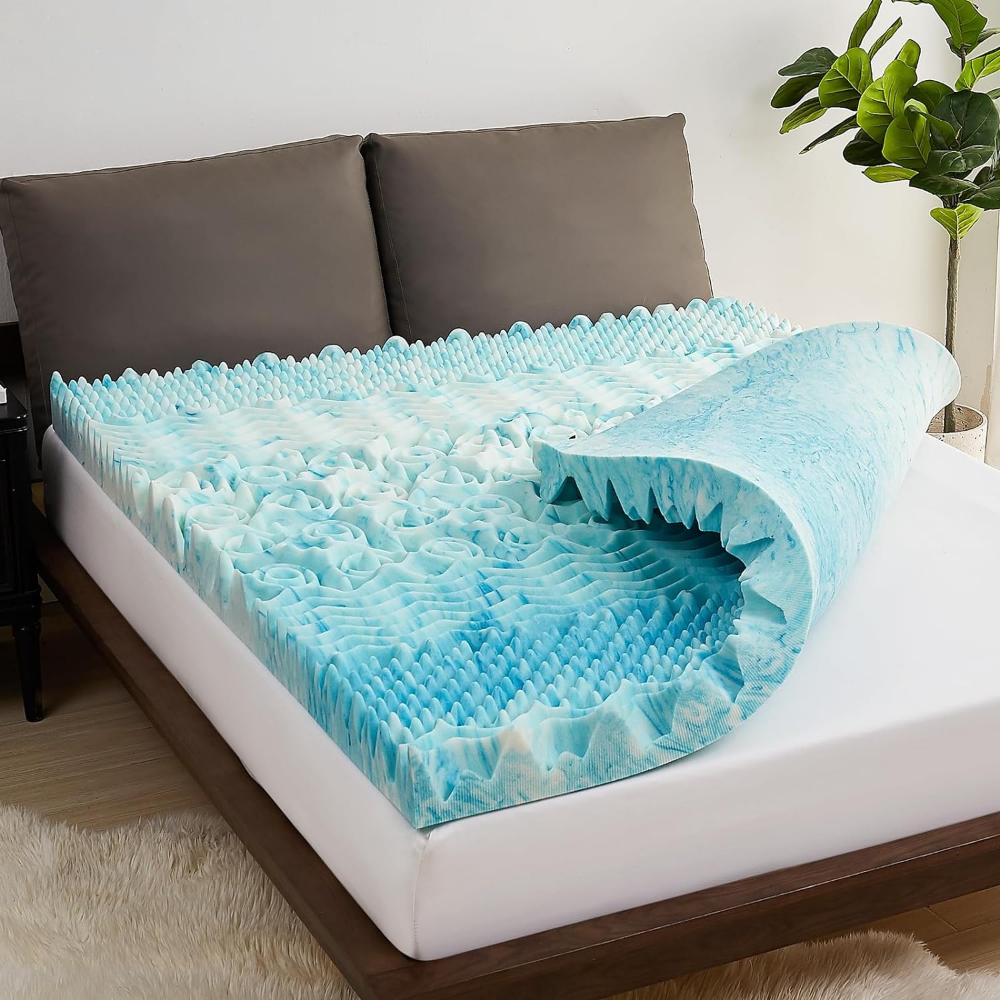 Cooling Egg Crate Foam Mattress Topper - product detail 2