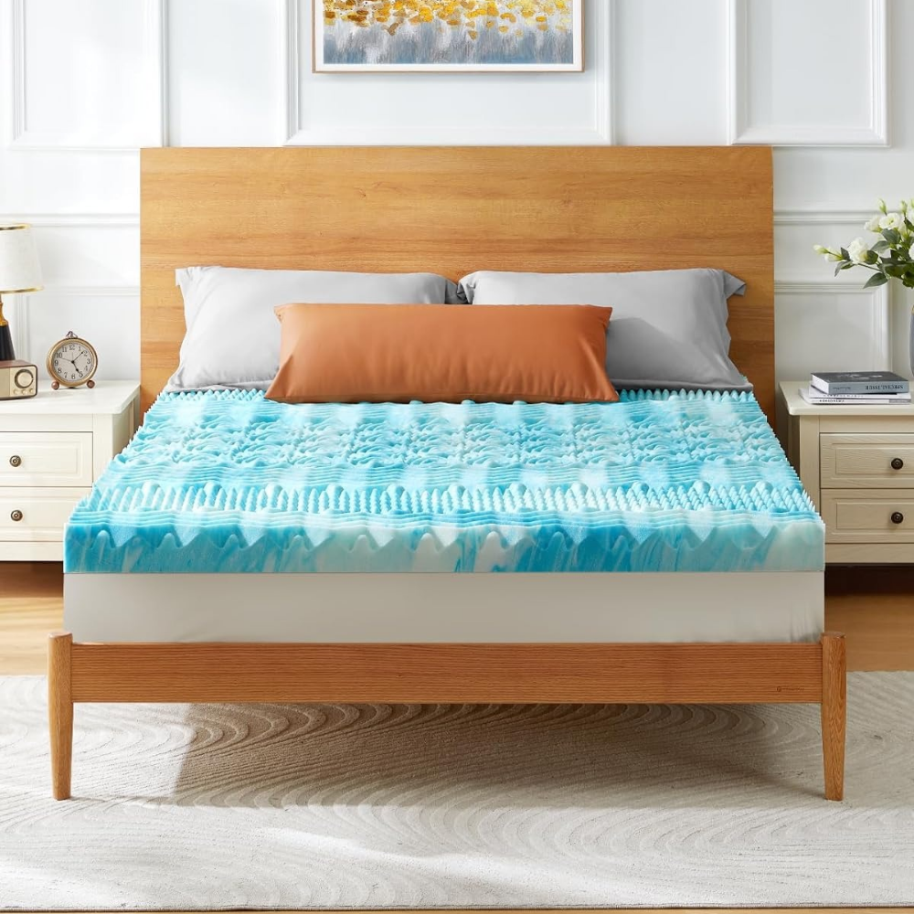 Cooling Egg Crate Foam Mattress Topper - product detail 5