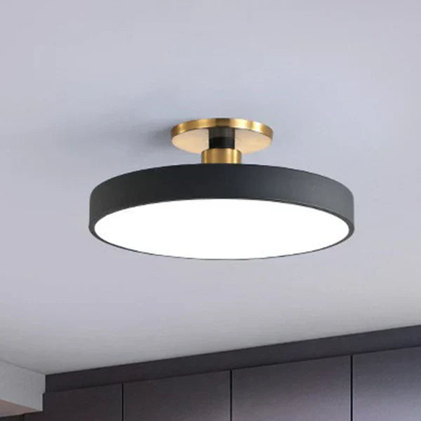 Luz de techo LED redonda moderna y minimalista para el hogar