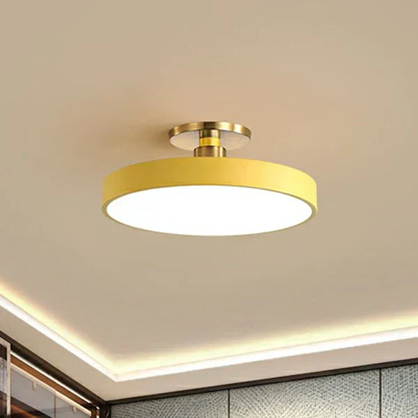 Luz de techo LED redonda moderna y minimalista para el hogar