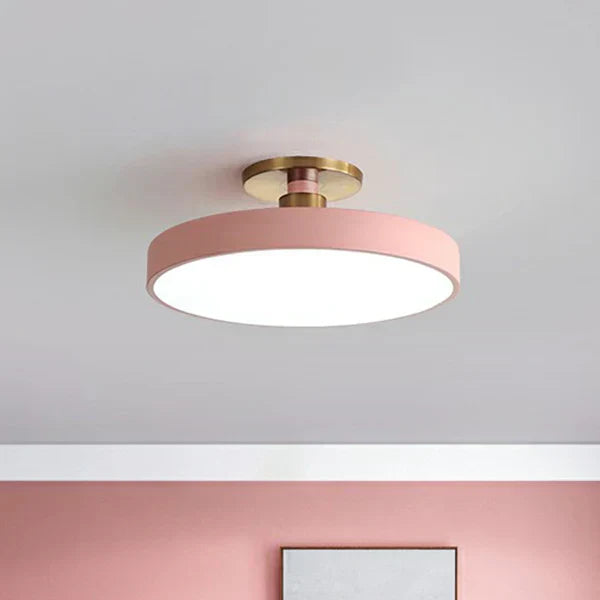 Luz de techo LED redonda moderna y minimalista para el hogar