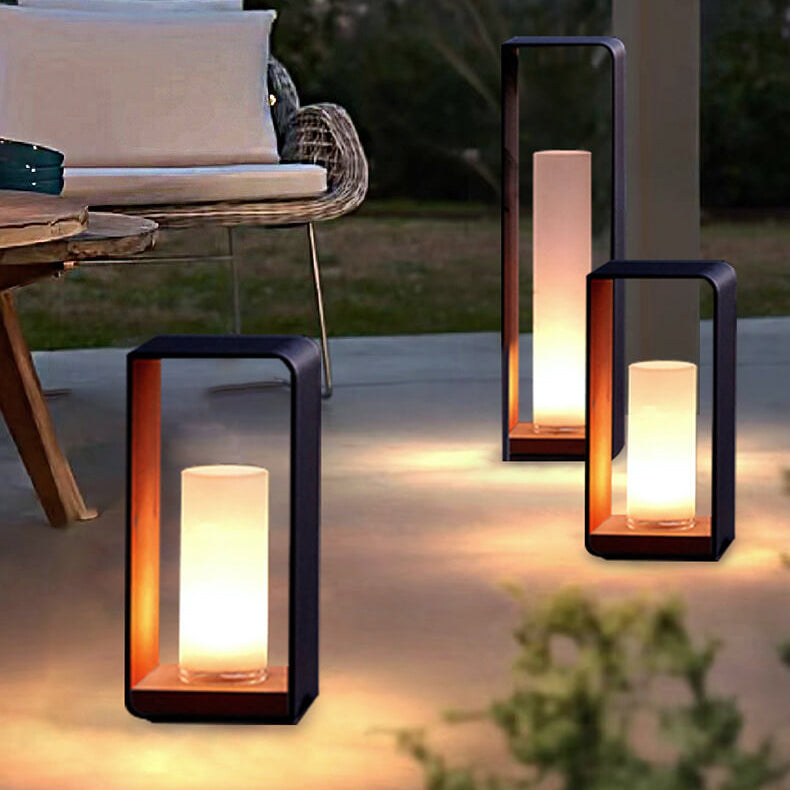 Luz LED cuadrada para exteriores Iluminación moderna para jardín y patio