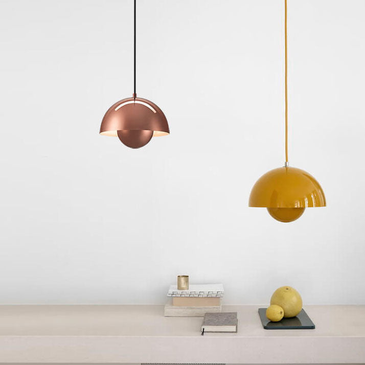 Lámpara colgante Nordic Dome Iluminación de techo contemporánea y minimalista