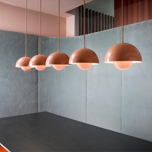 Lámpara colgante Nordic Dome Iluminación de techo contemporánea y minimalista