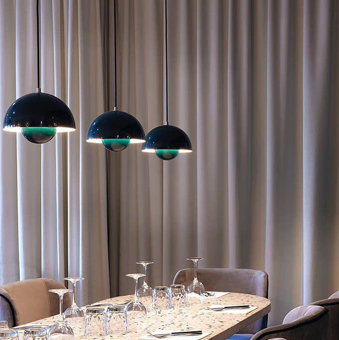 Lámpara colgante Nordic Dome Iluminación de techo contemporánea y minimalista