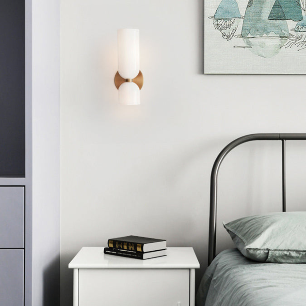 Lámpara de pared cilíndrica elegante para el hogar