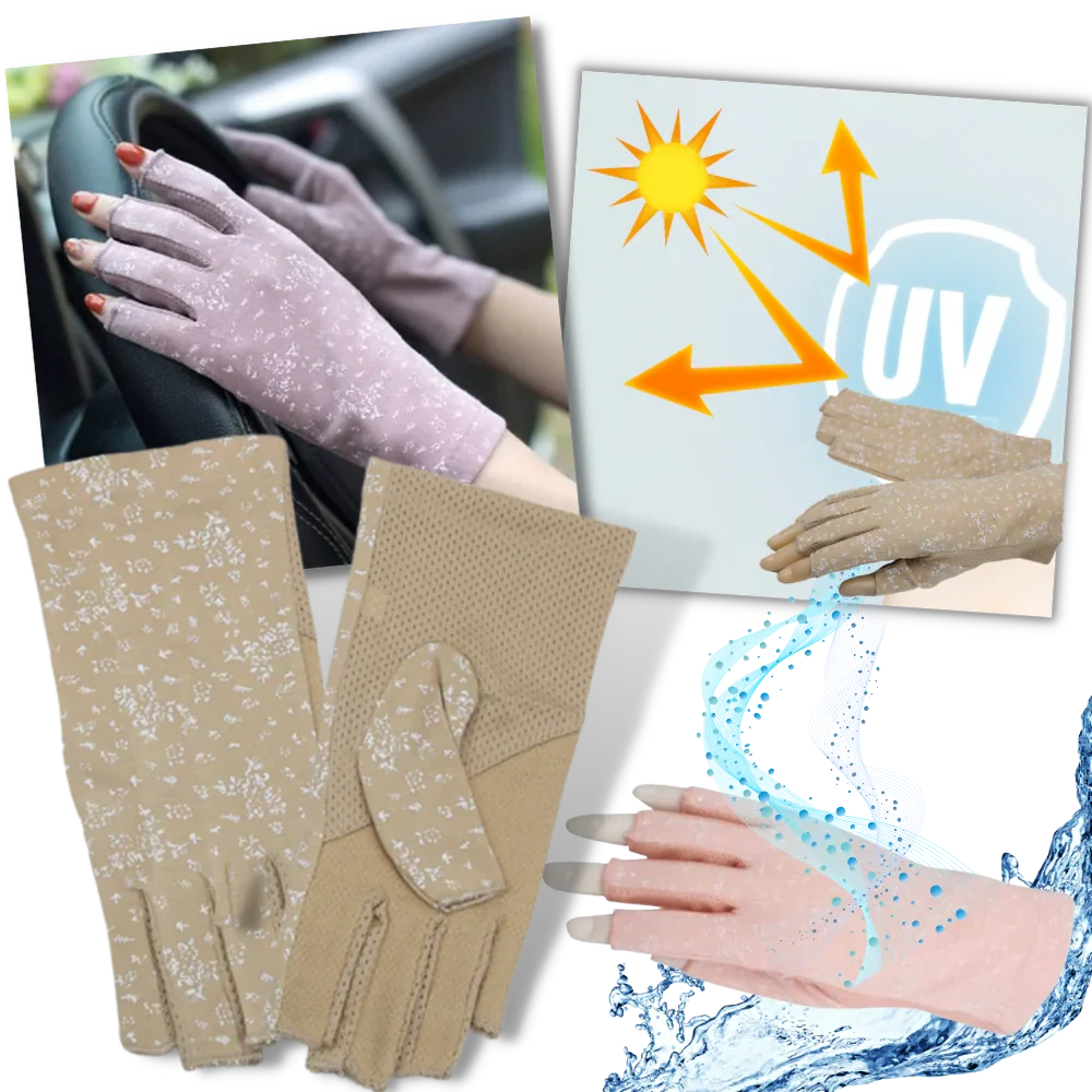 Stylish UV-Protective Cotton Gloves - product image 7
