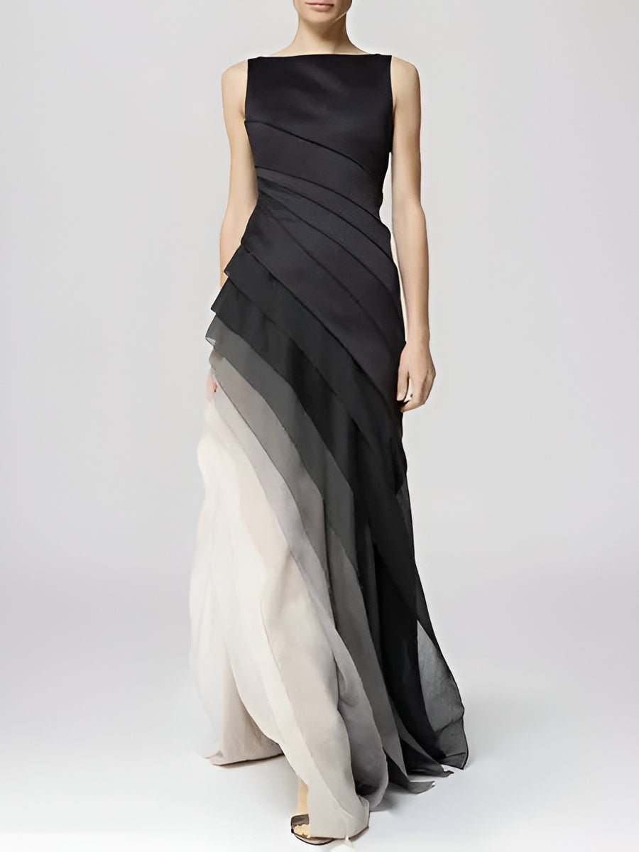 Elegant layered ombre dress - product image 1