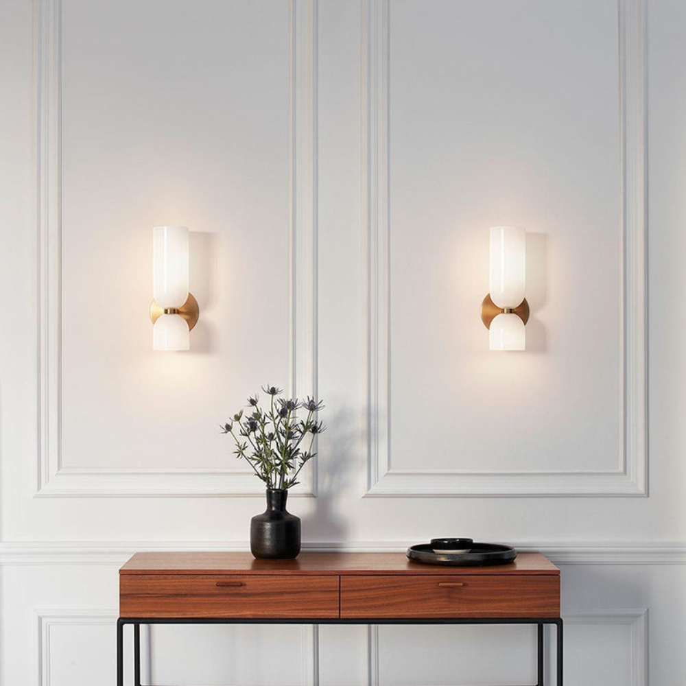 Lámpara de pared cilíndrica elegante para el hogar