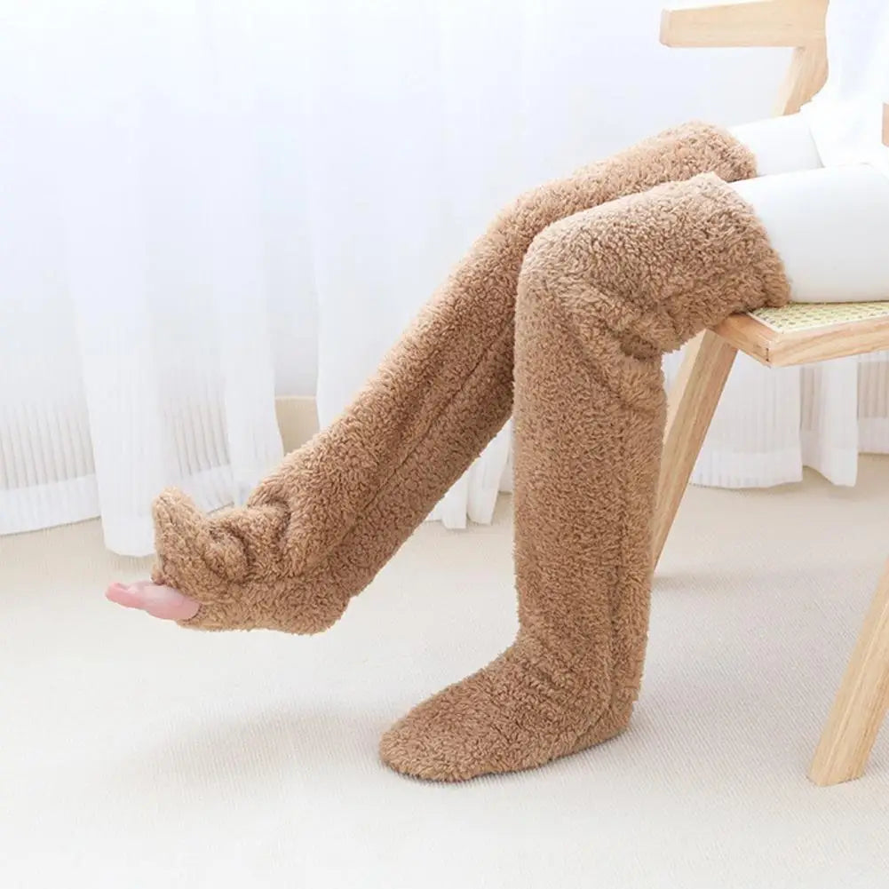 Cozy Fleece Winter Socks Long Warm Stockings - product detail 2