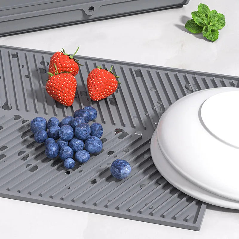 Silicone Countertop Dish Drying Mat - product detail 3