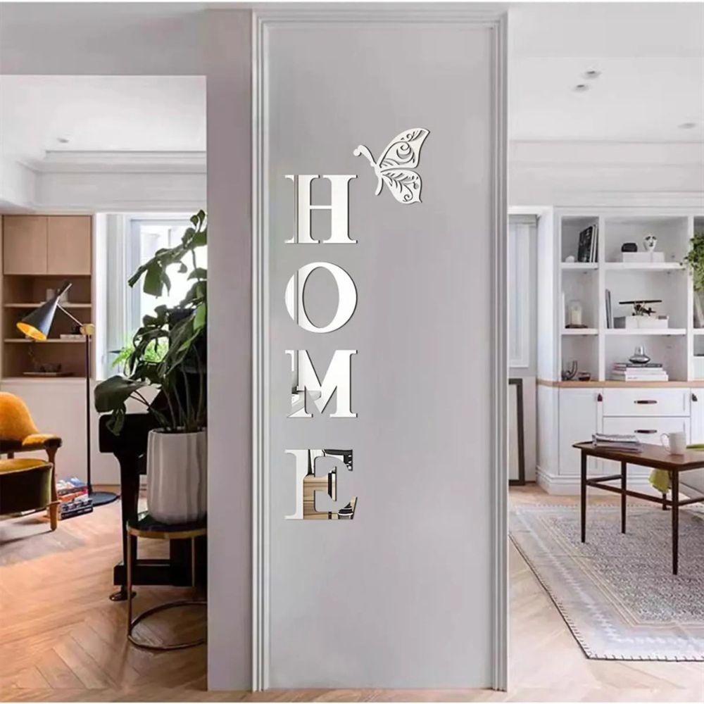 Home Entrance 3D Mirror Wall Sticker Decor - product image 3