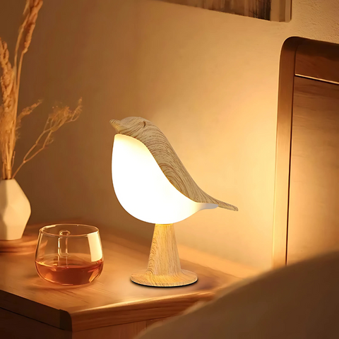 Luz LED ambiental para pájaros con control táctil y difusor de aroma