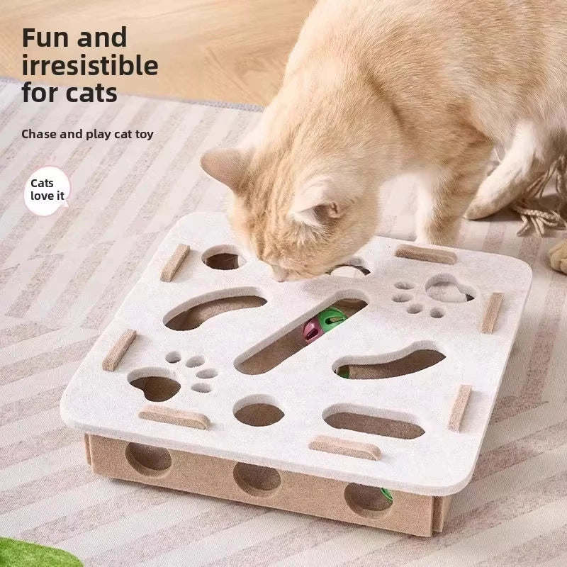 Felt Interactive Cat Puzzle Toy Box - product detail 3