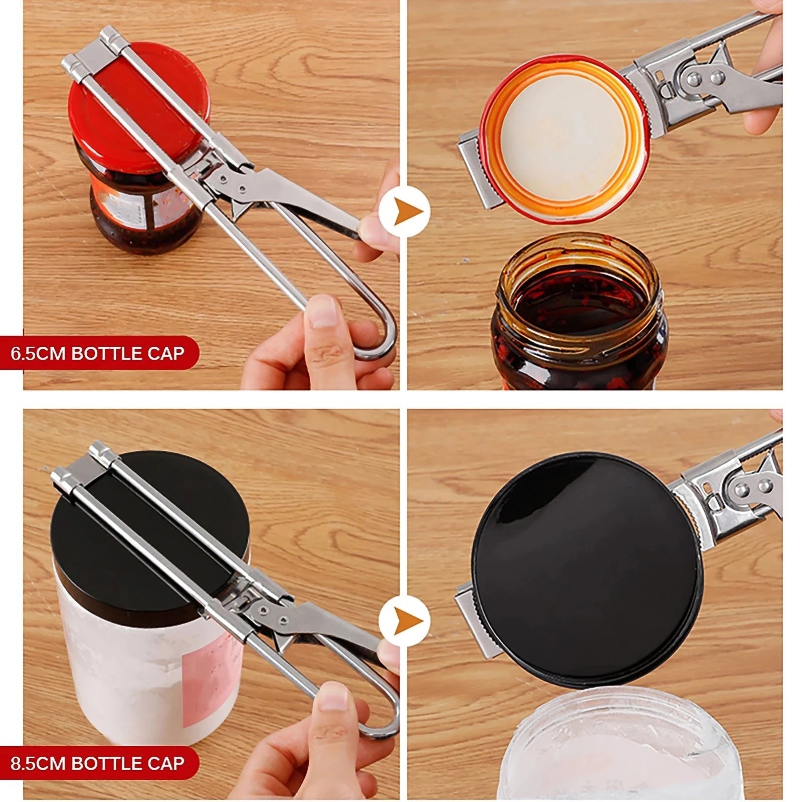 Adjustable Stainless Steel Multi Function Jar Opener - product detail 2