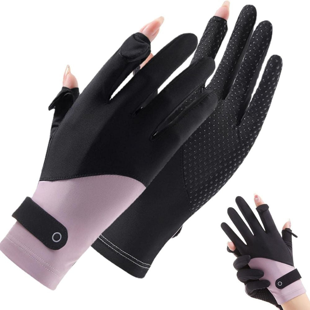Womens Breathable UV Sun Protection Driving Gloves - product detail 9