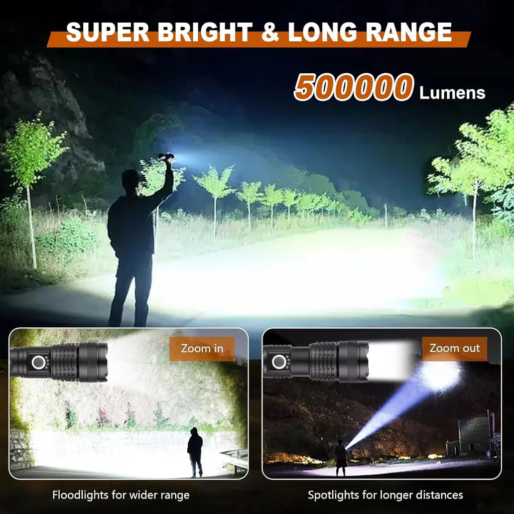High Lumen Rechargeable Flashlight - product detail 4