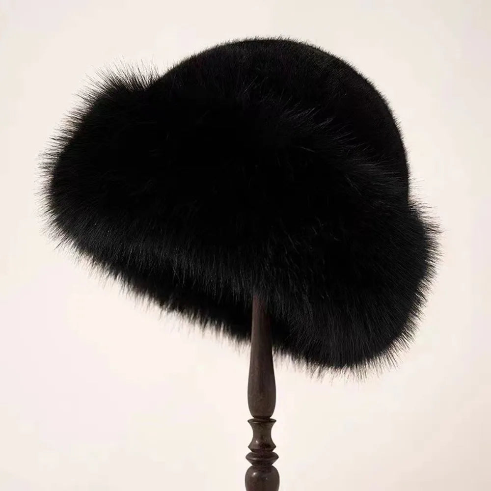 Women’s Plush Winter Bucket Hat - product detail 2