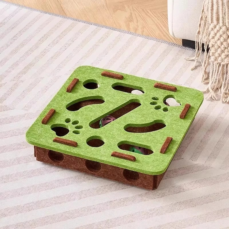 Felt Interactive Cat Puzzle Toy Box - product detail 8