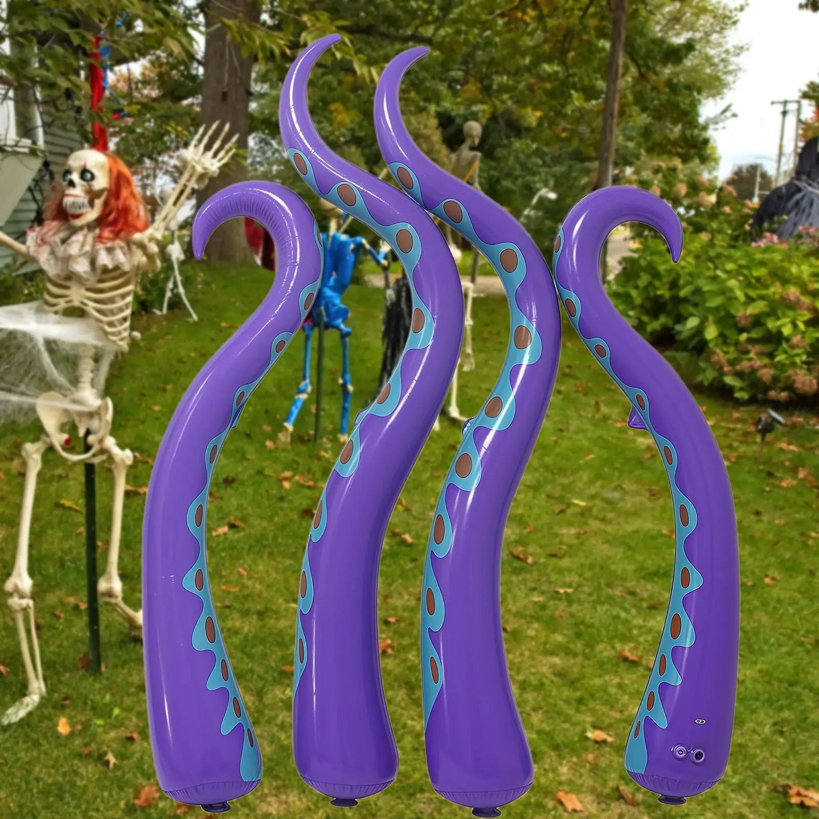 NOMOVA Giant Inflatable Octopus Tentacles Scary Halloween Decorations
