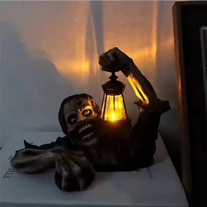 Scary Zombie Outdoor Halloween Decor with LED Light - product detail 2