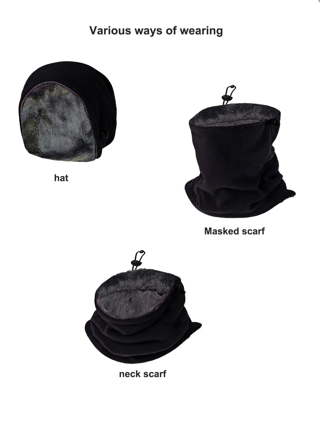 Fleece Balaclava Face Mask Neck Warmer - product detail 4