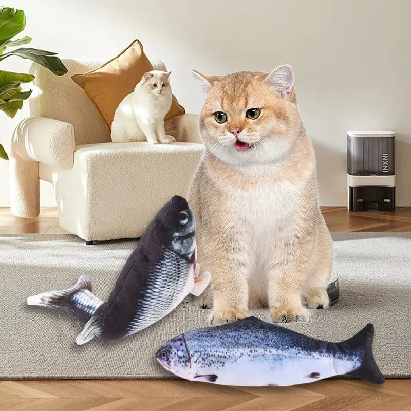 NOMOVA USB Charging Interactive Cat Toy Fish
