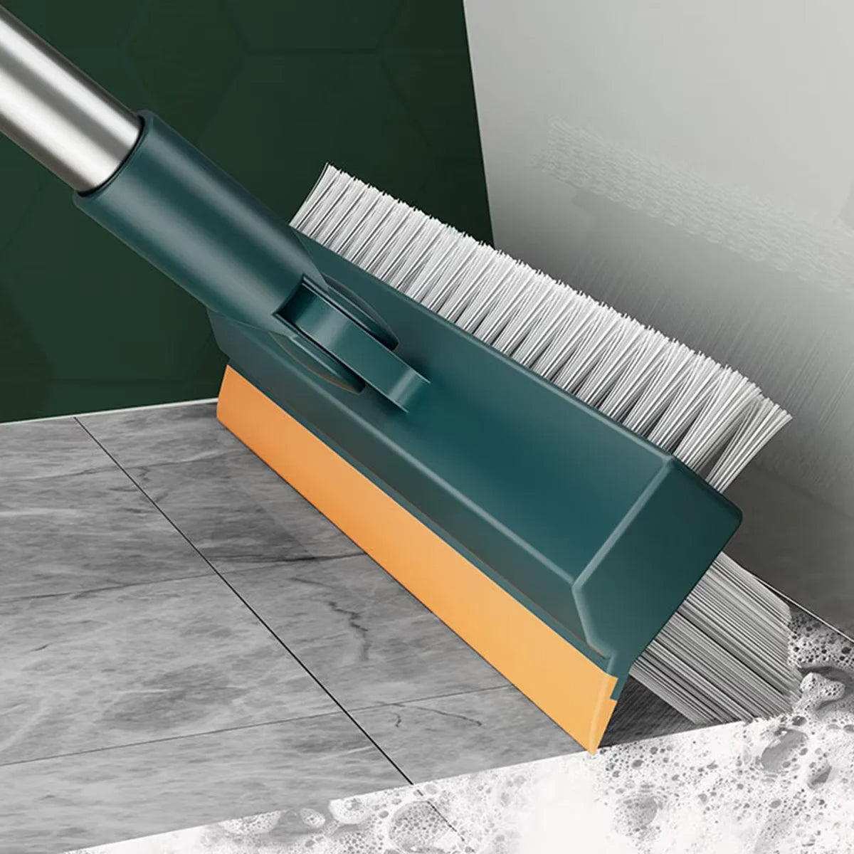 NOMOVA Long Handle Floor Scrub Brush with Stiff Bristles