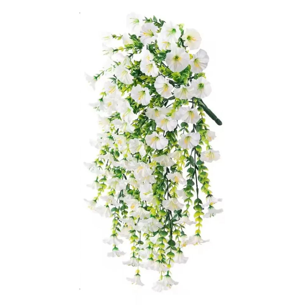 UV Resistant Artificial Morning Glory Flower Hanging Decor - product detail 3