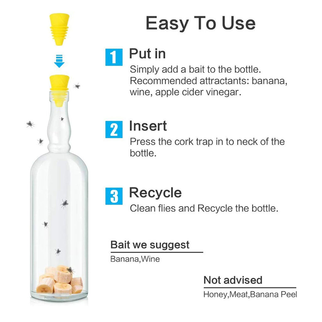 Reusable Silicone Fruit Fly Trap Funnel - product detail 3