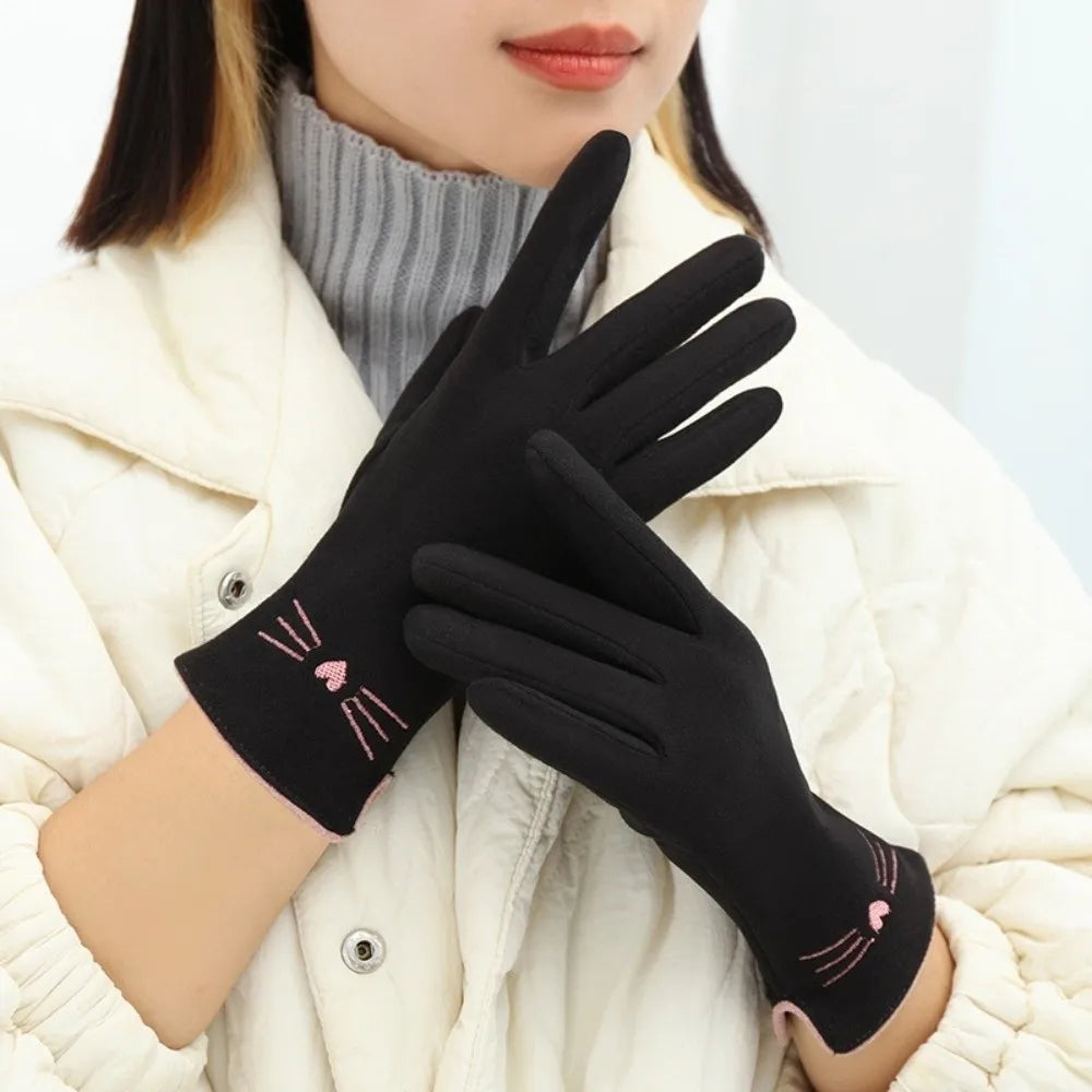 Cat Touchscreen Winter Gloves for Women - product detail 2