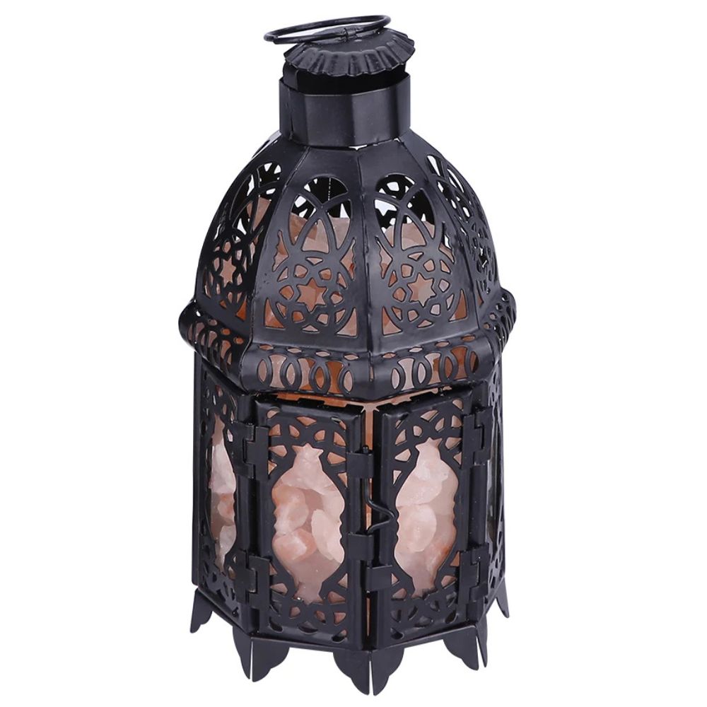 Vintage Iron Salt Rock Tabletop Lamp - product detail 3