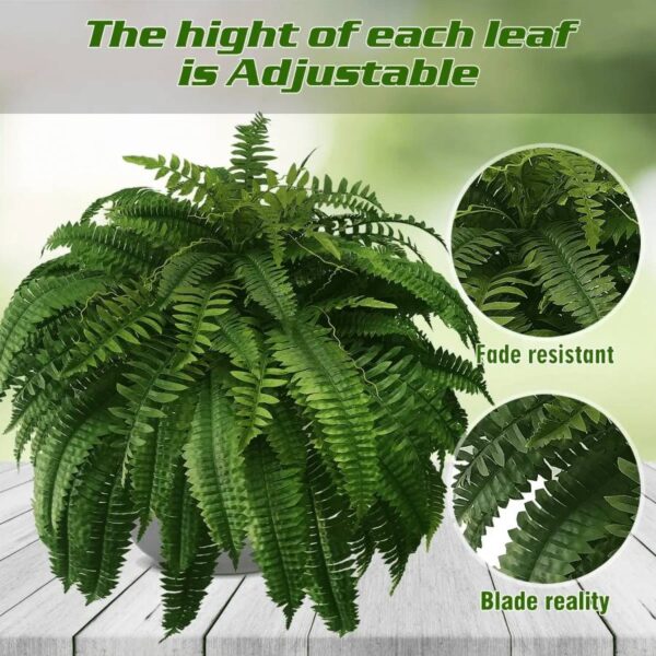 UV Resistant Lifelike Artificial Boston Fern - product detail 8