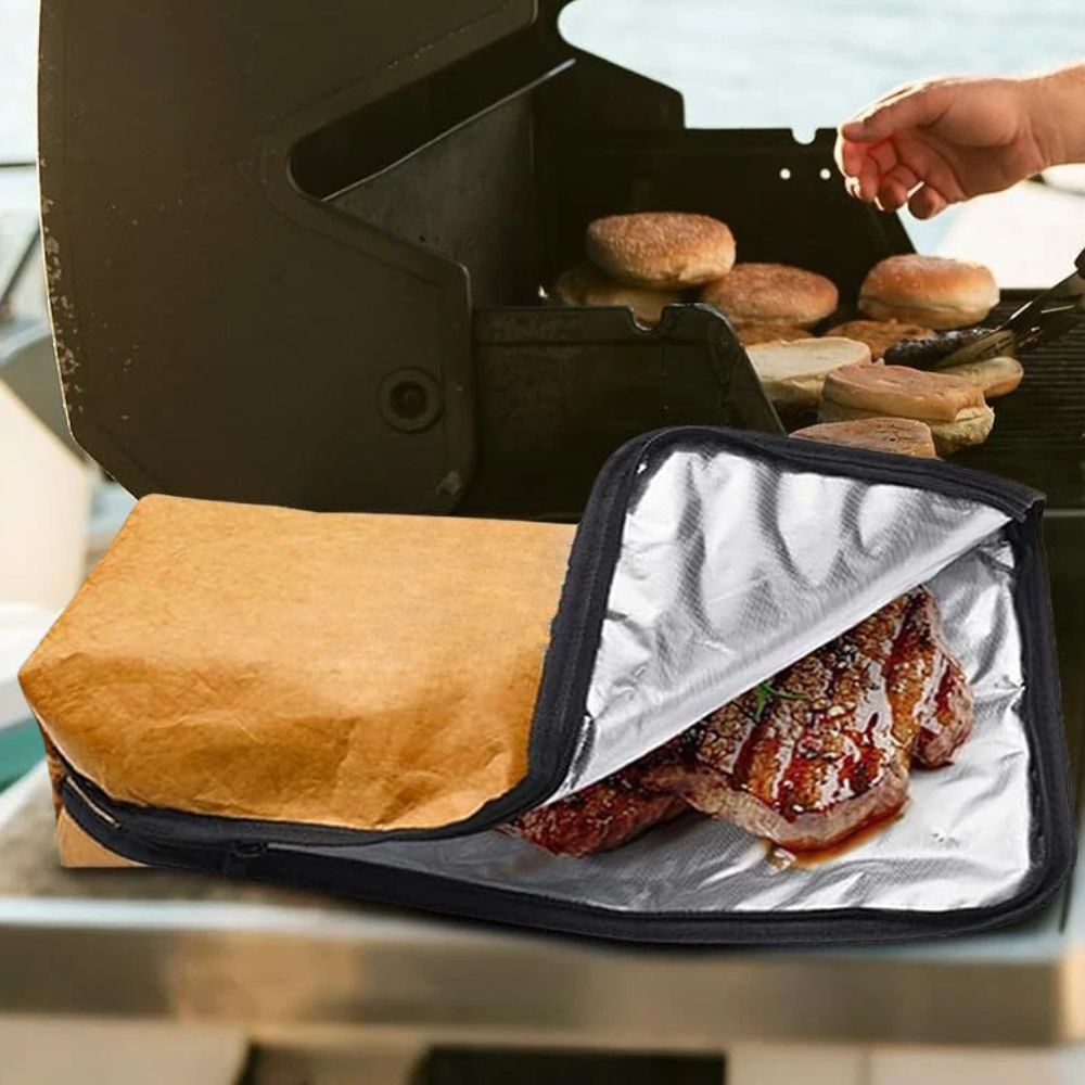 Insulated BBQ Meat Resting Blanket Bag with Handle - product detail 3