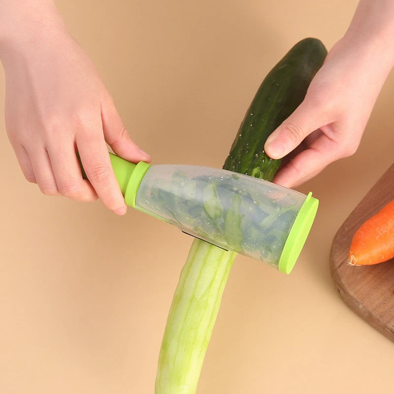 Multifunction Apple and Vegetable Peeler with Storage Tube - product detail 2