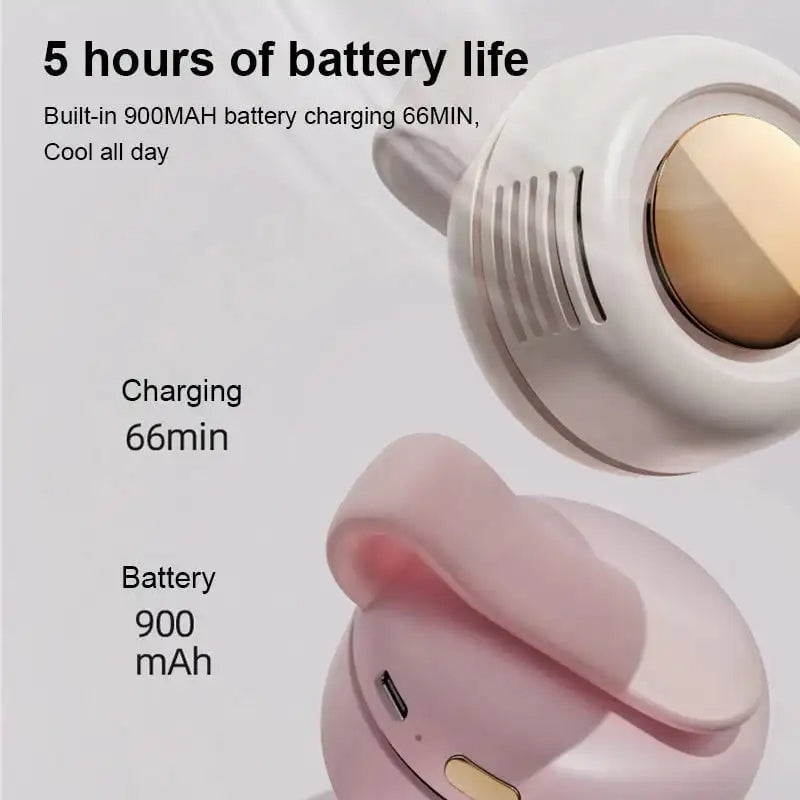 Portable Waist Fan Clip with Bladeless Handheld Design - product detail 2